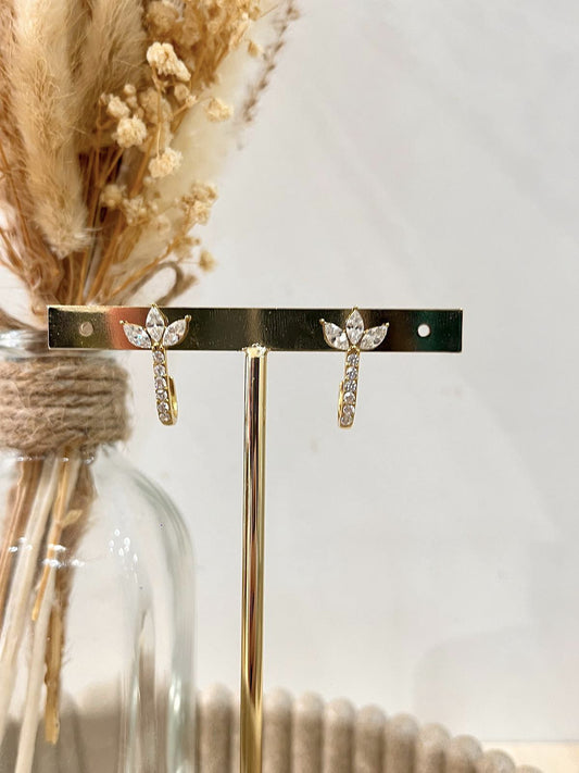 Boucles d'oreilles Sienna en acier inoxydable