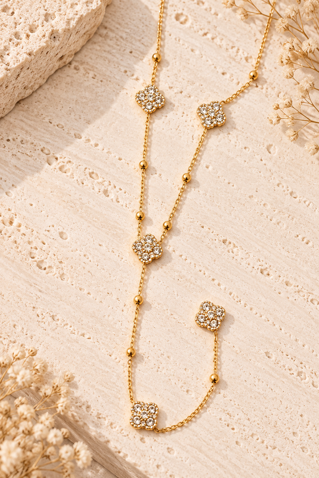 Collier Y Zoé en acier inoxydable