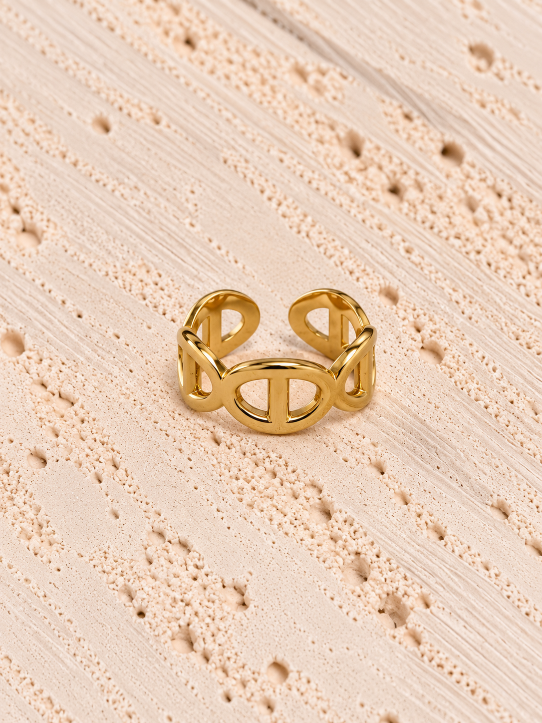 Bague en acier inoxydable Lyria