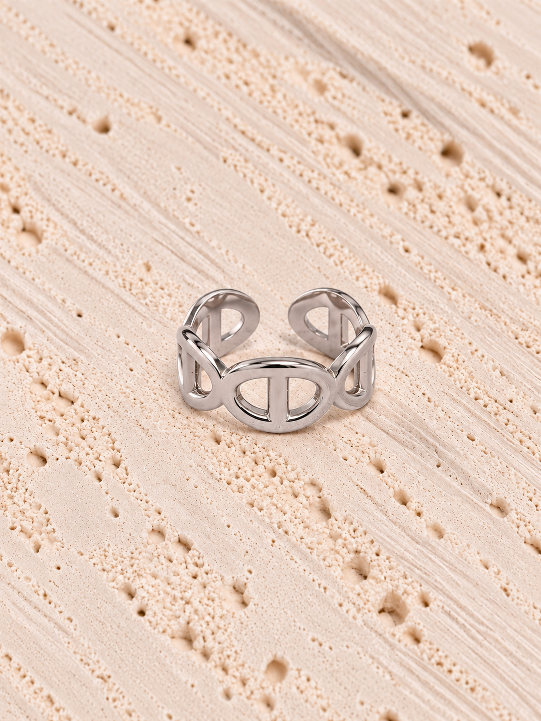 Bague en acier inoxydable Lyria