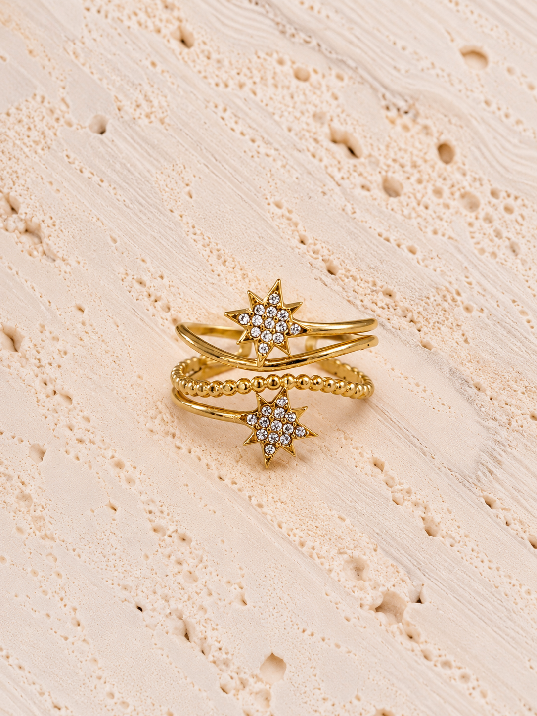 Bague Nathalie en acier inoxydable