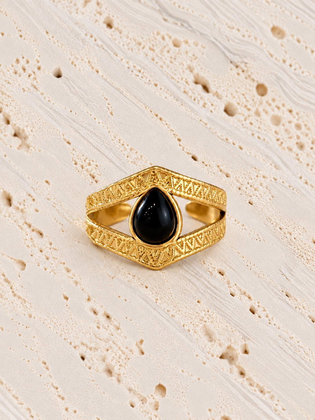 Bague Fiorella en acier inoxydable