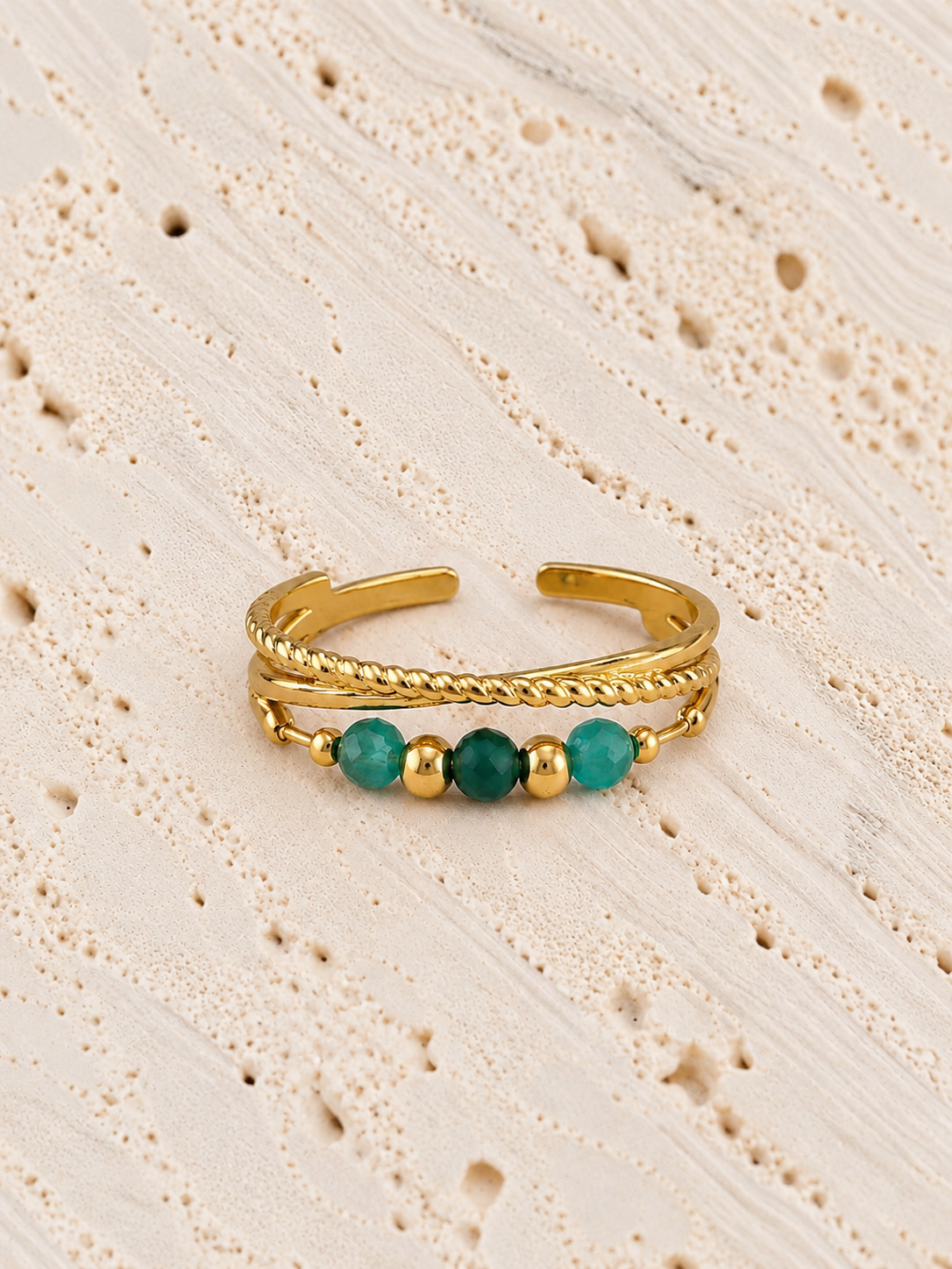 Bague Anaïka en acier inoxydable