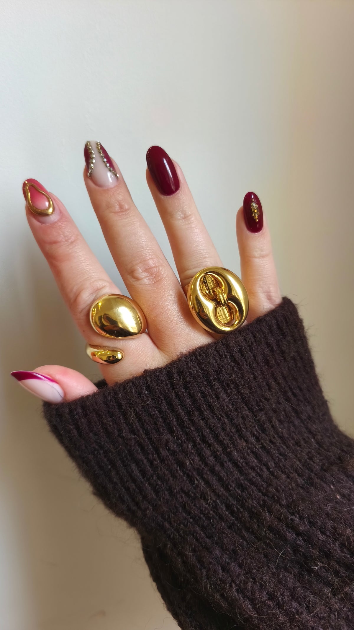 Bague Nyméria en acier inoxydable