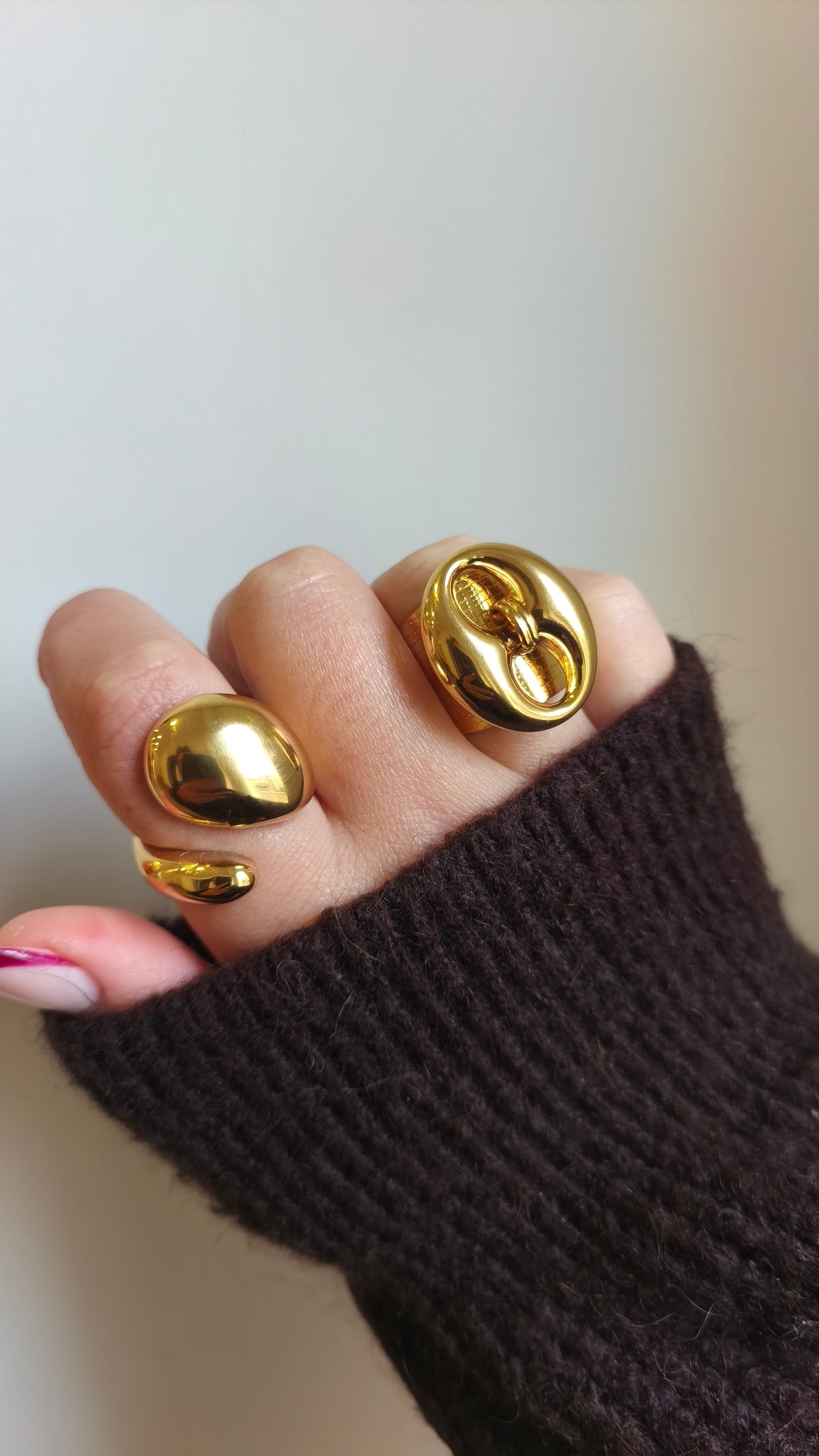 Bague Nyméria en acier inoxydable