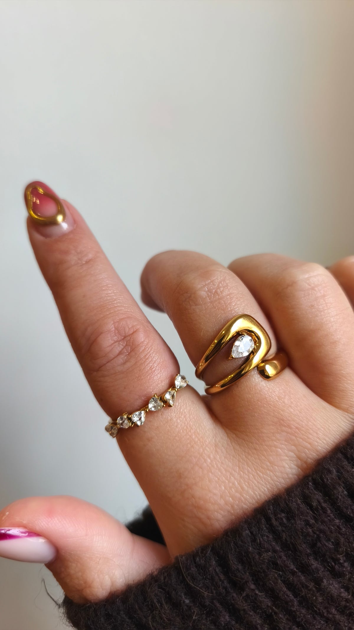 Bague Adélina en acier inoxydable