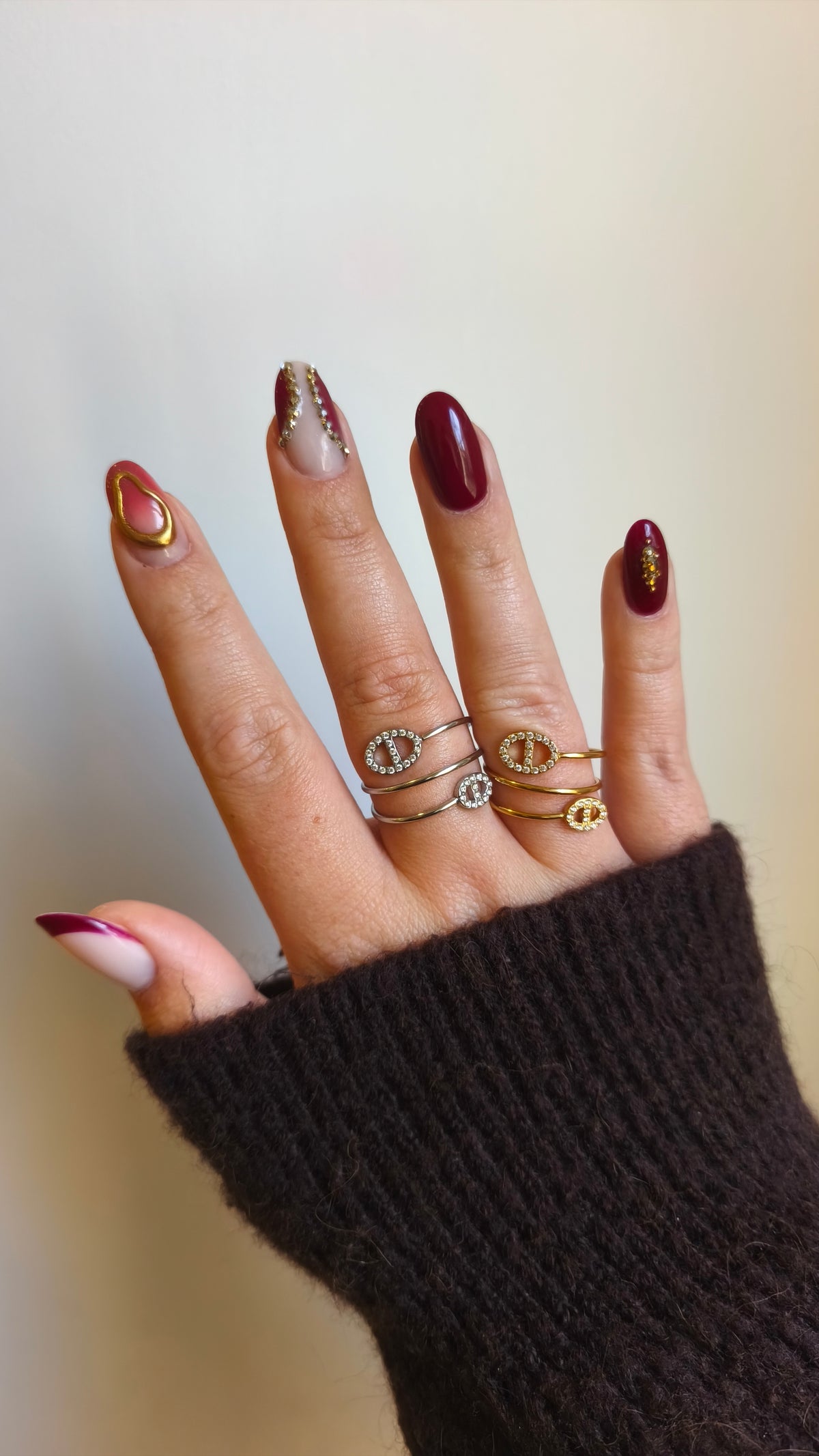 Bague Leslie en acier inoxydable