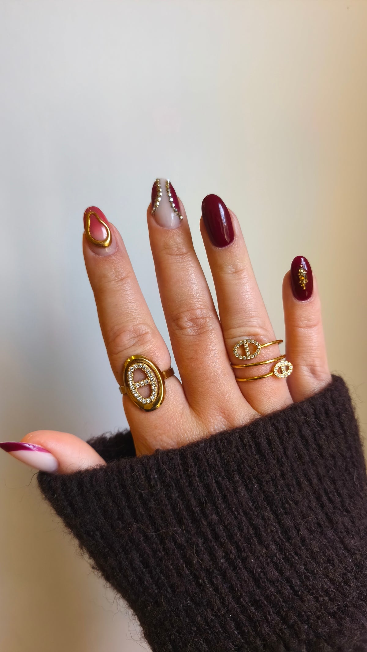Bague Leslie en acier inoxydable