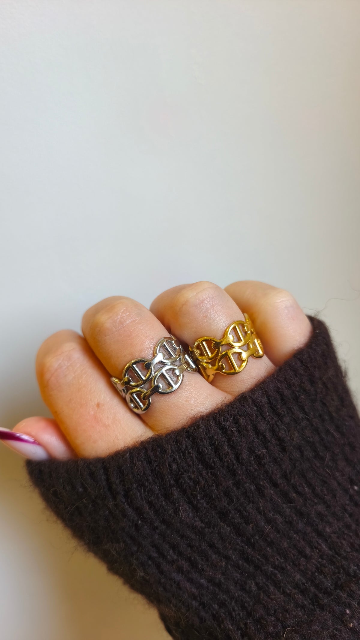 Bague Carine en acier inoxydable