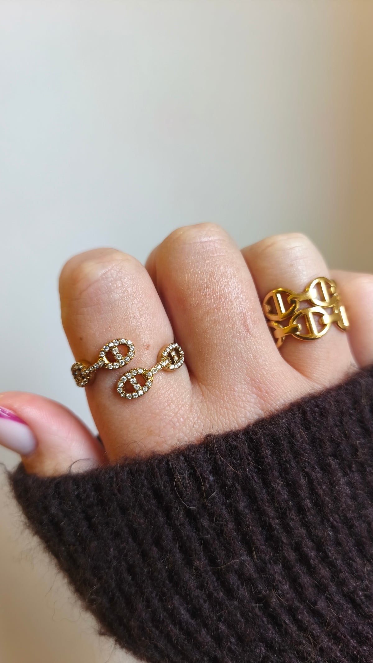 Bague Carine en acier inoxydable