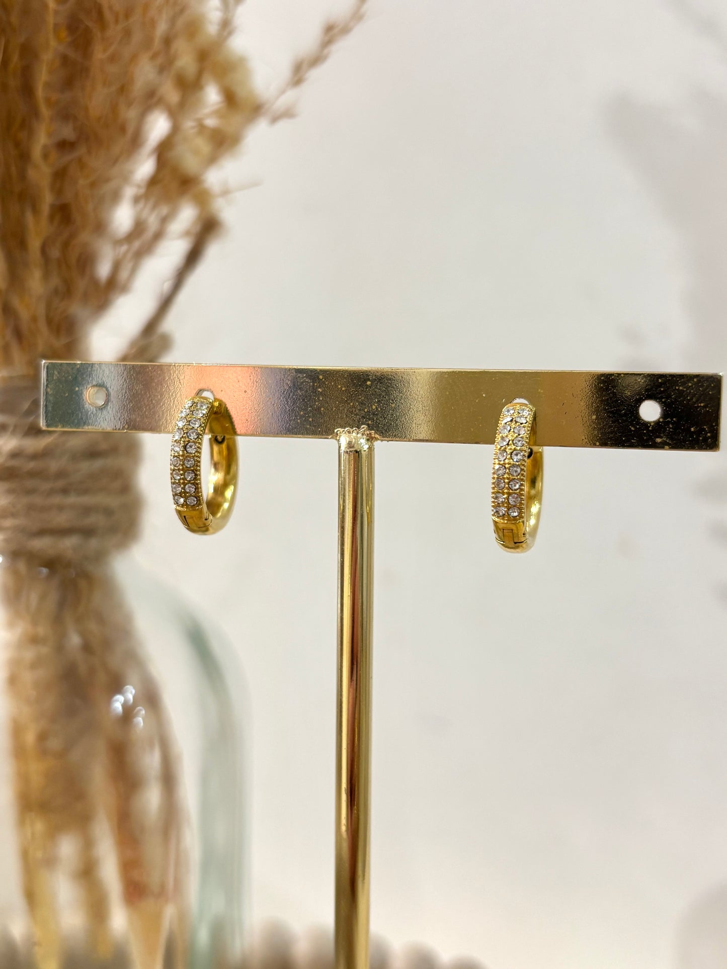 Boucles d’oreilles Rosalie en acier inoxydable