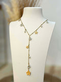 Collier Y Bloomy en acier inoxydable