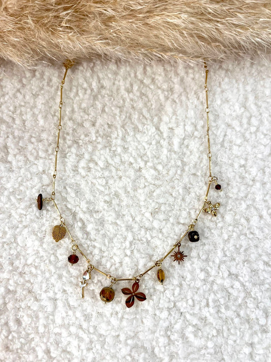 Collier à breloques Hugo en acier inoxydable