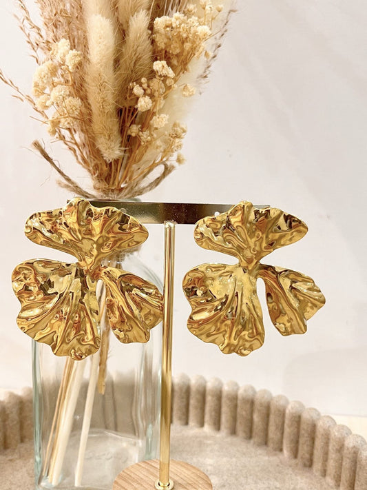 Boucles d'oreilles Saphira en acier inoxydable