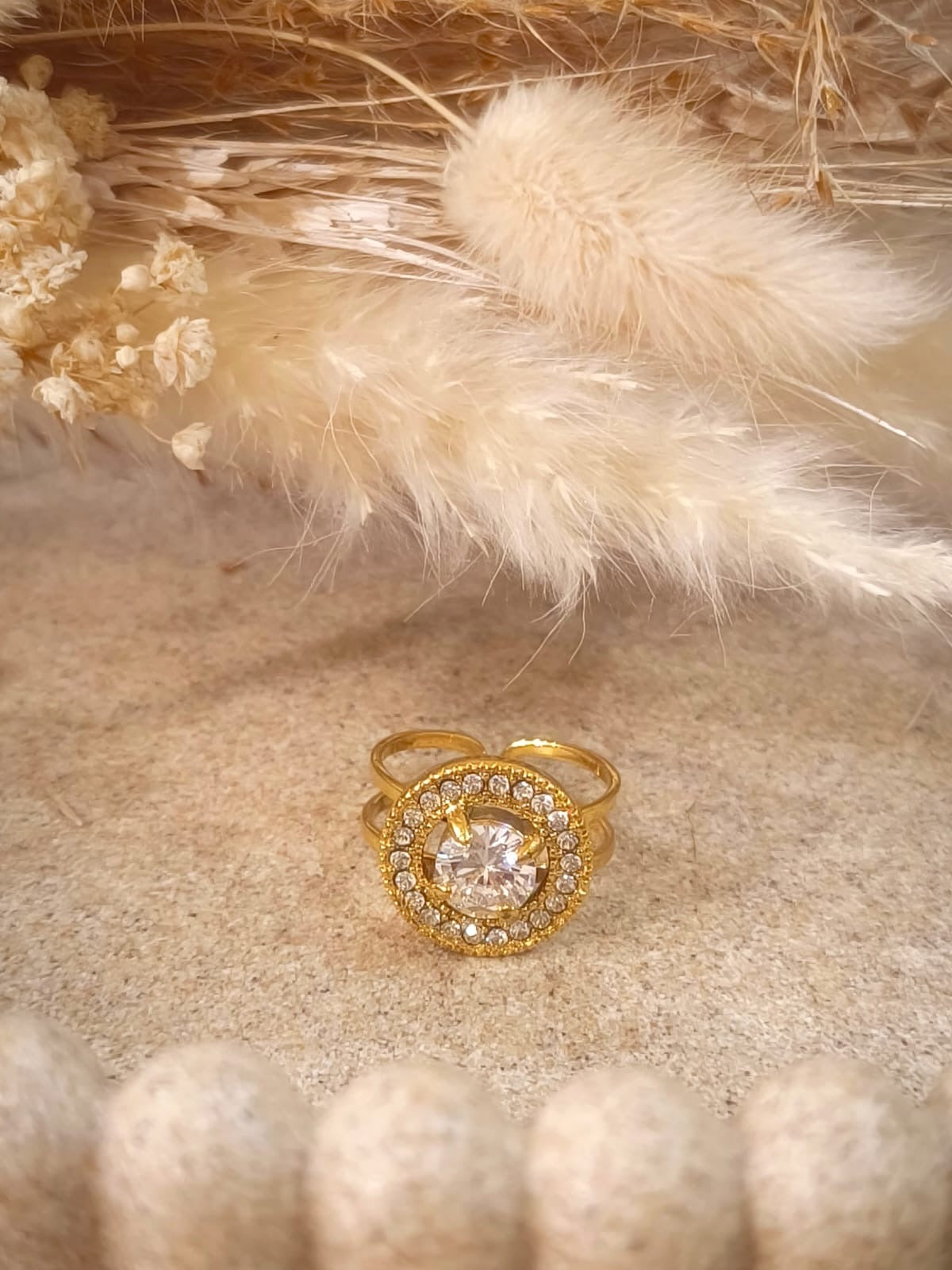 Bague de promesse Théoline en acier inoxydable avec boîte