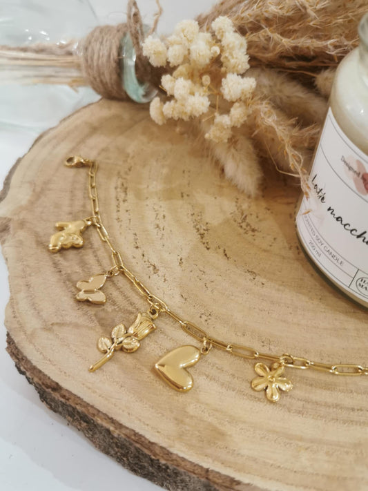 Bracelet à mailles Diane en acier inoxydable, élégant et moderne, parfait pour ajouter une touche raffinée et délicate à votre poignet.