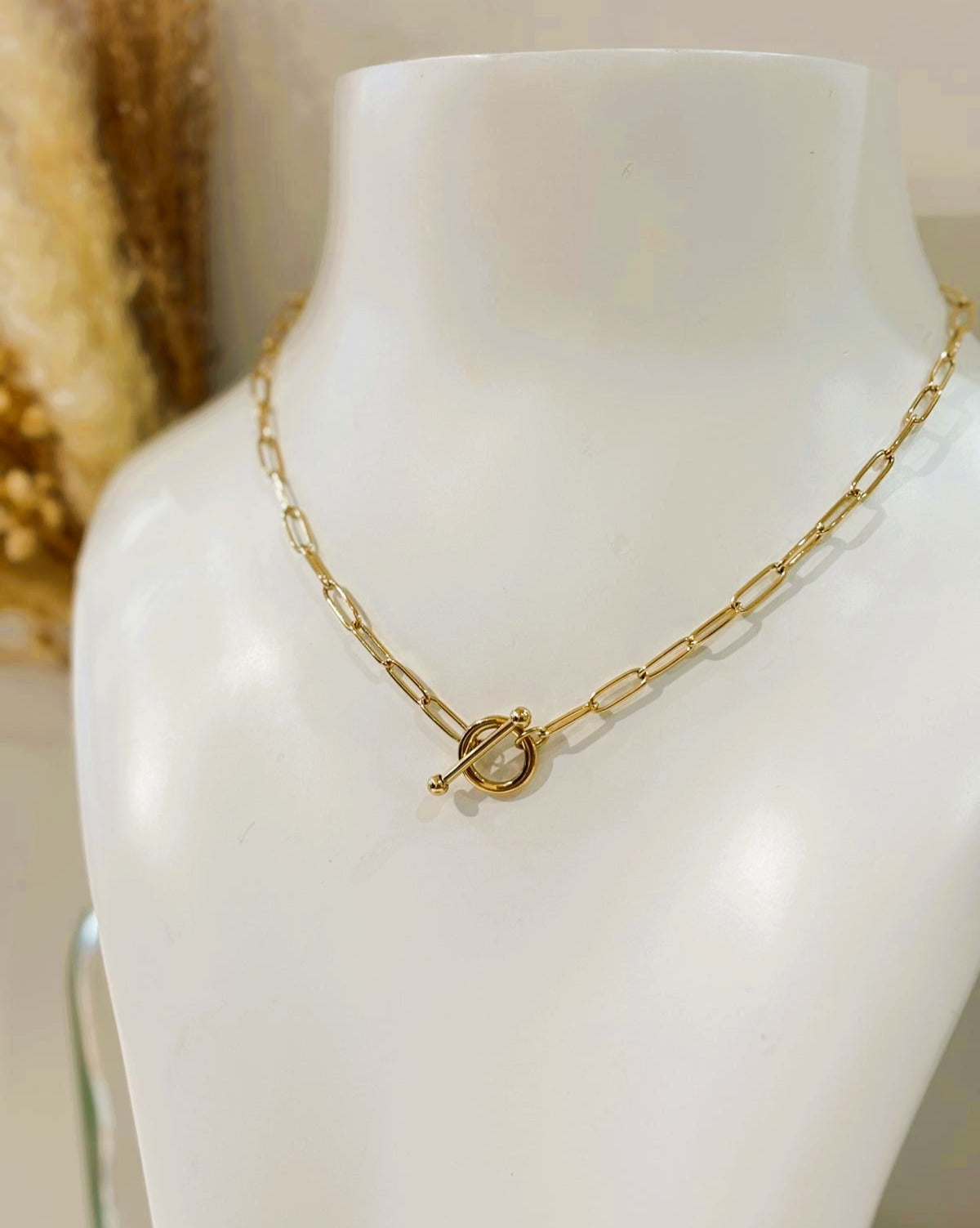 Collier Agathe en acier inoxydable, élégant et moderne, parfait pour ajouter une touche raffinée et délicate à votre look.