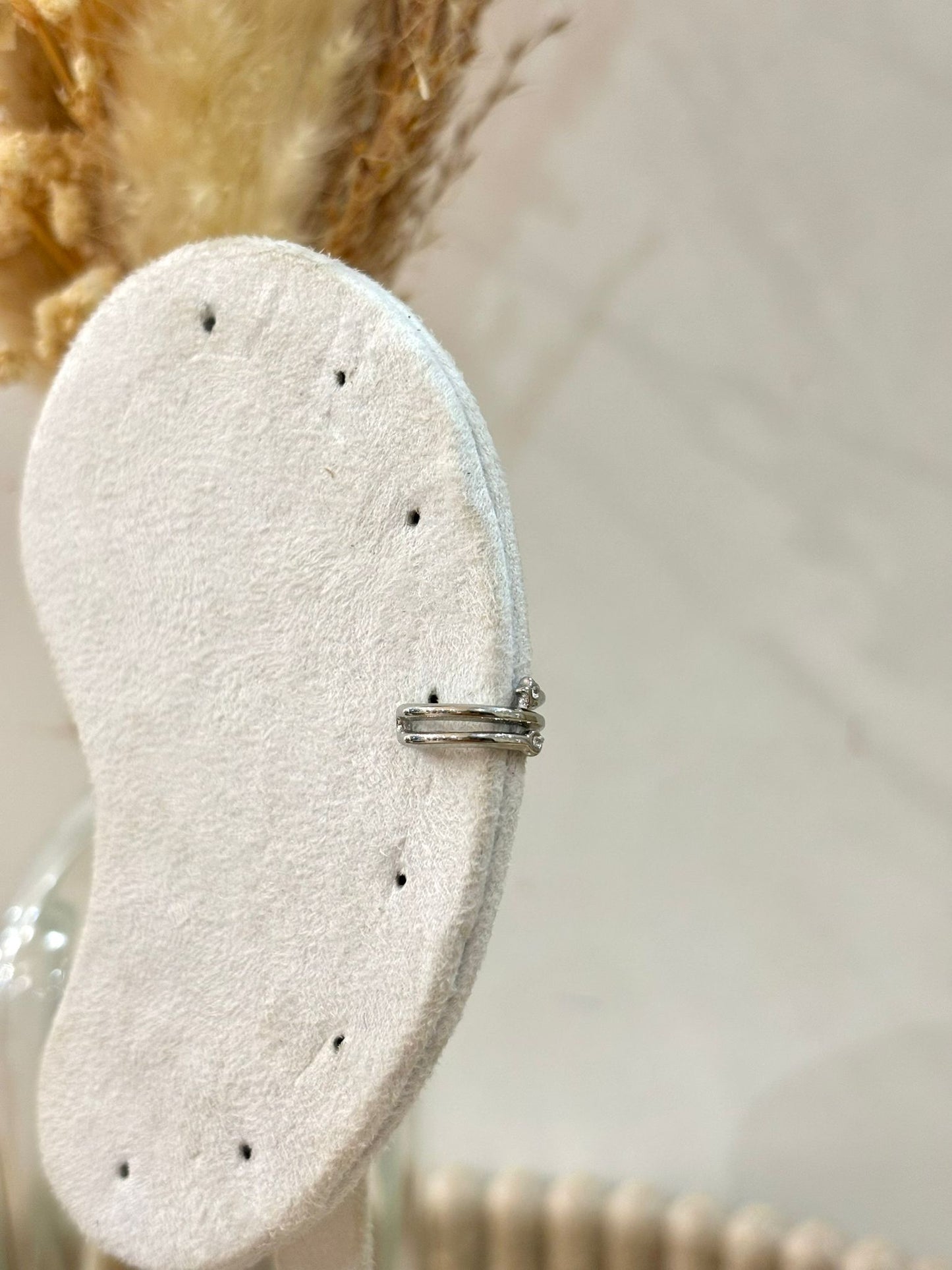 Bijou d'oreille Lyssia en acier inoxydable