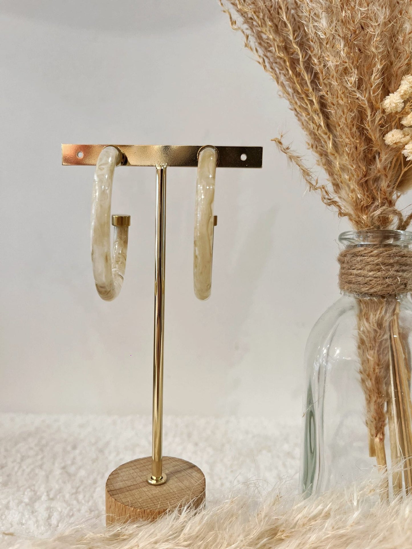 Boucles d’oreilles Mathilde en acier inoxydable