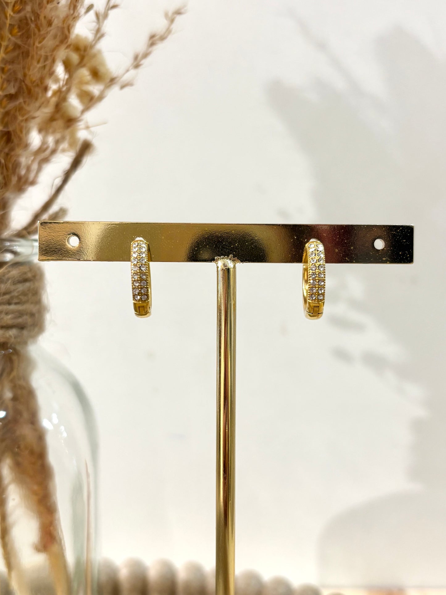 Boucles d’oreilles Rosalie en acier inoxydable