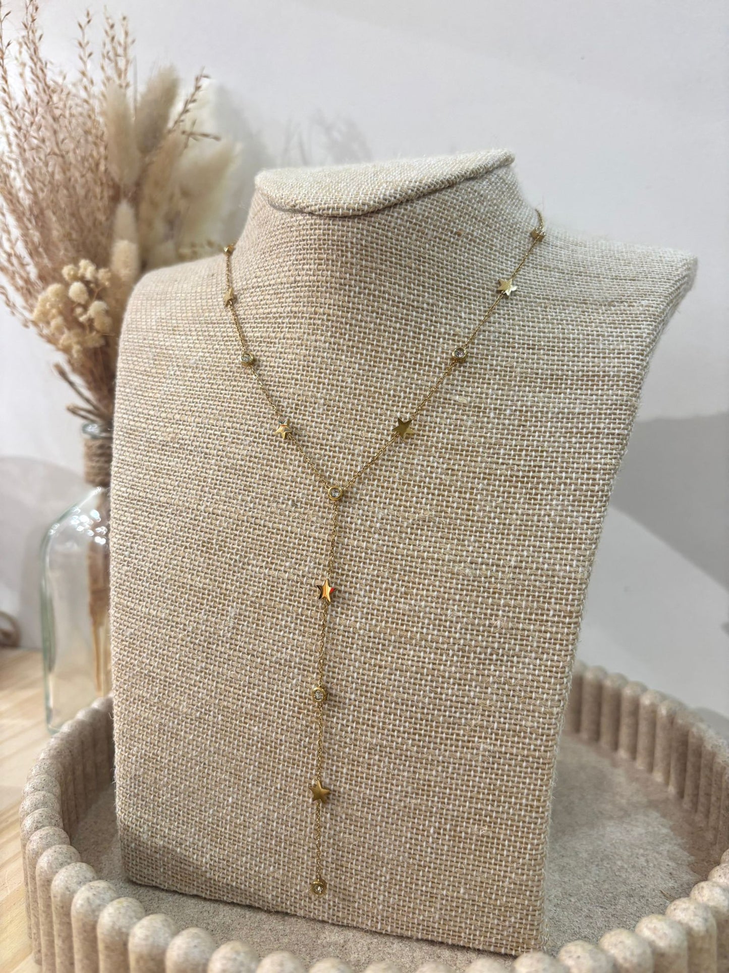 Collier Y Candice en acier inoxydable