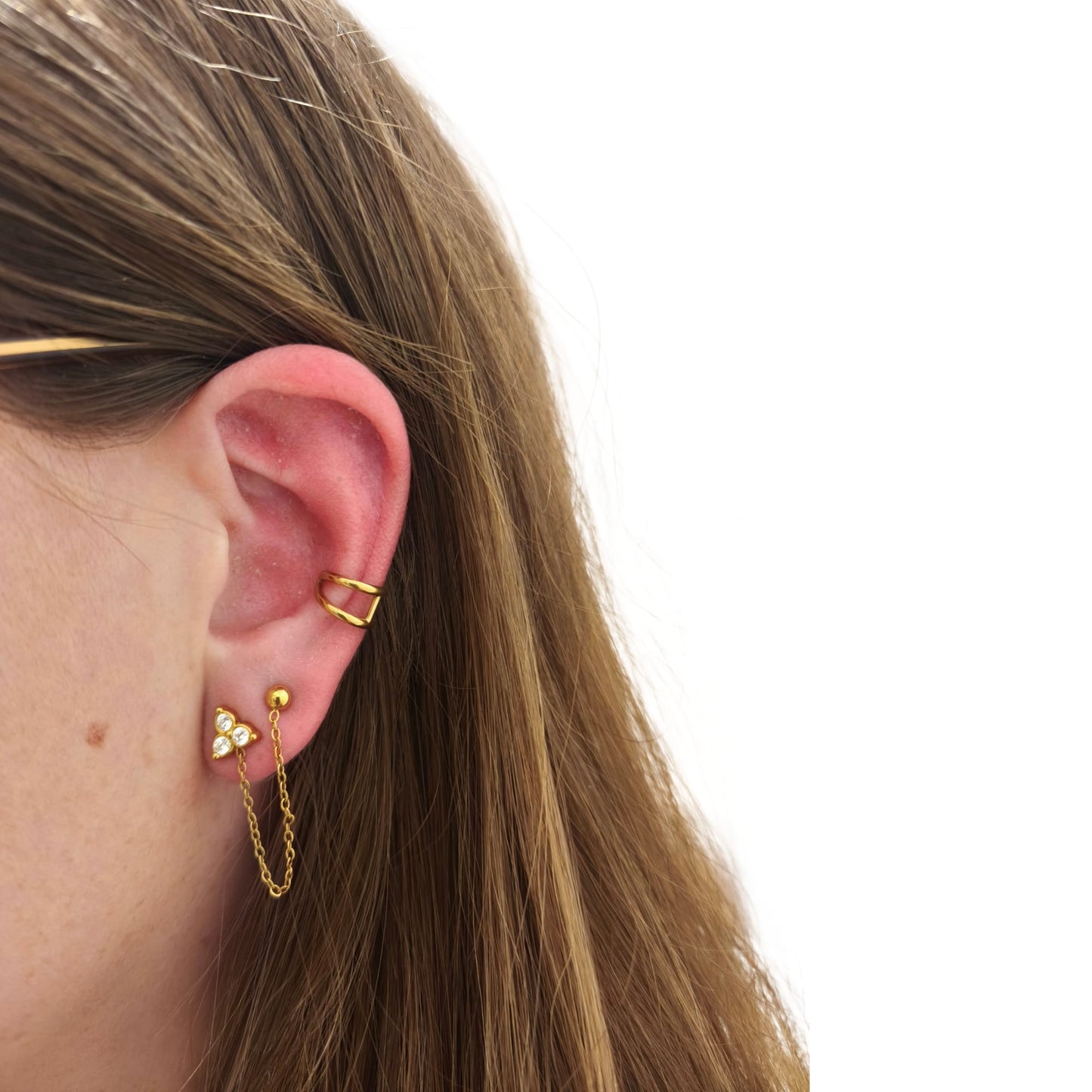 Bijou d'oreille Auralia en acier inoxydable