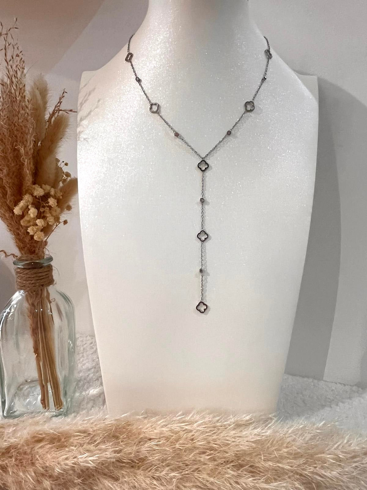 Collier Y best seller Léa en acier inoxydable