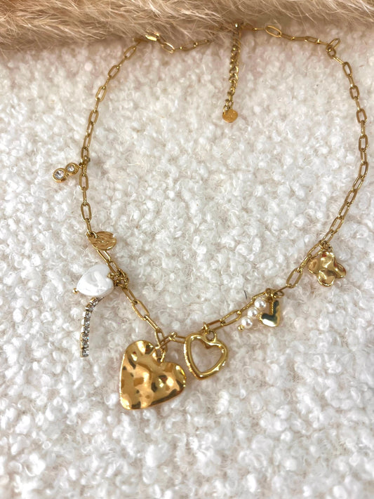 Collier à breloques Ninon en acier inoxydable