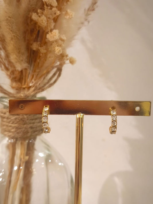 Boucles d'oreilles Amandine en acier inoxydable