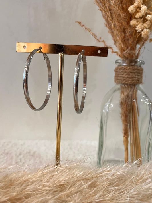 Boucles d’oreilles Emilie en acier inoxydable