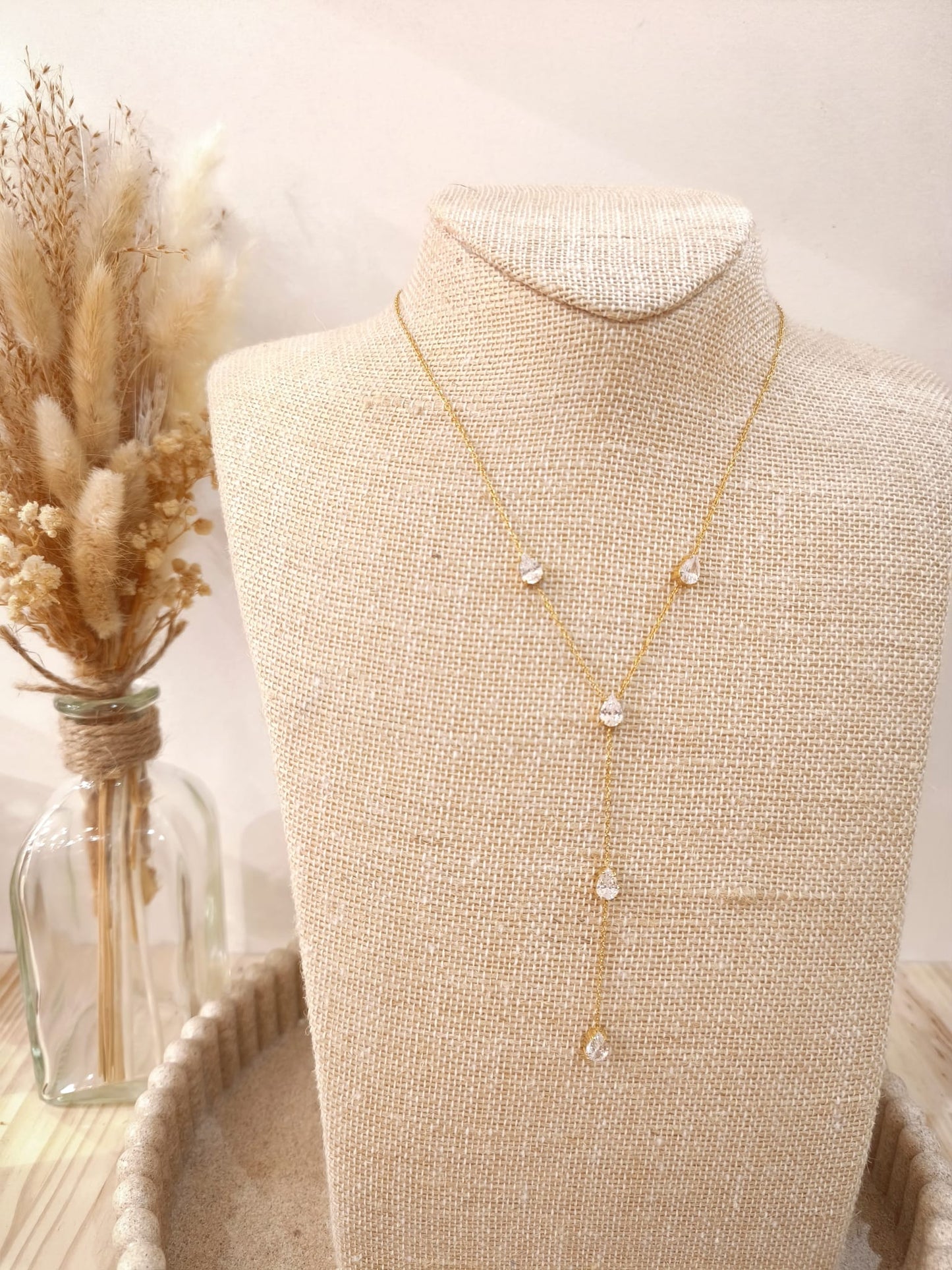 Collier Y Elysia en acier inoxydable