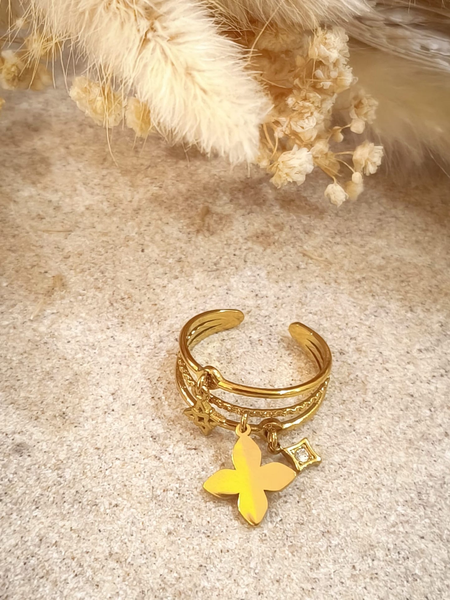 Bague Sarah en acier inoxydable