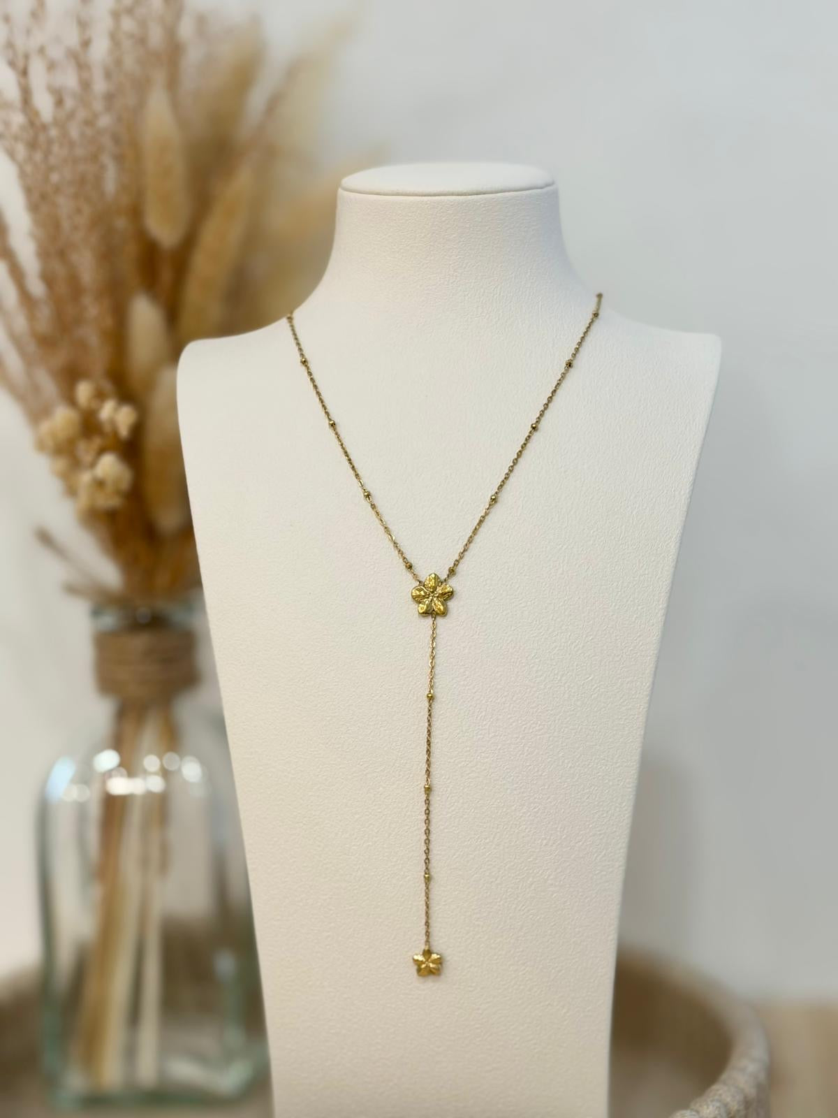 Collier Y Kiara en acier inoxydable