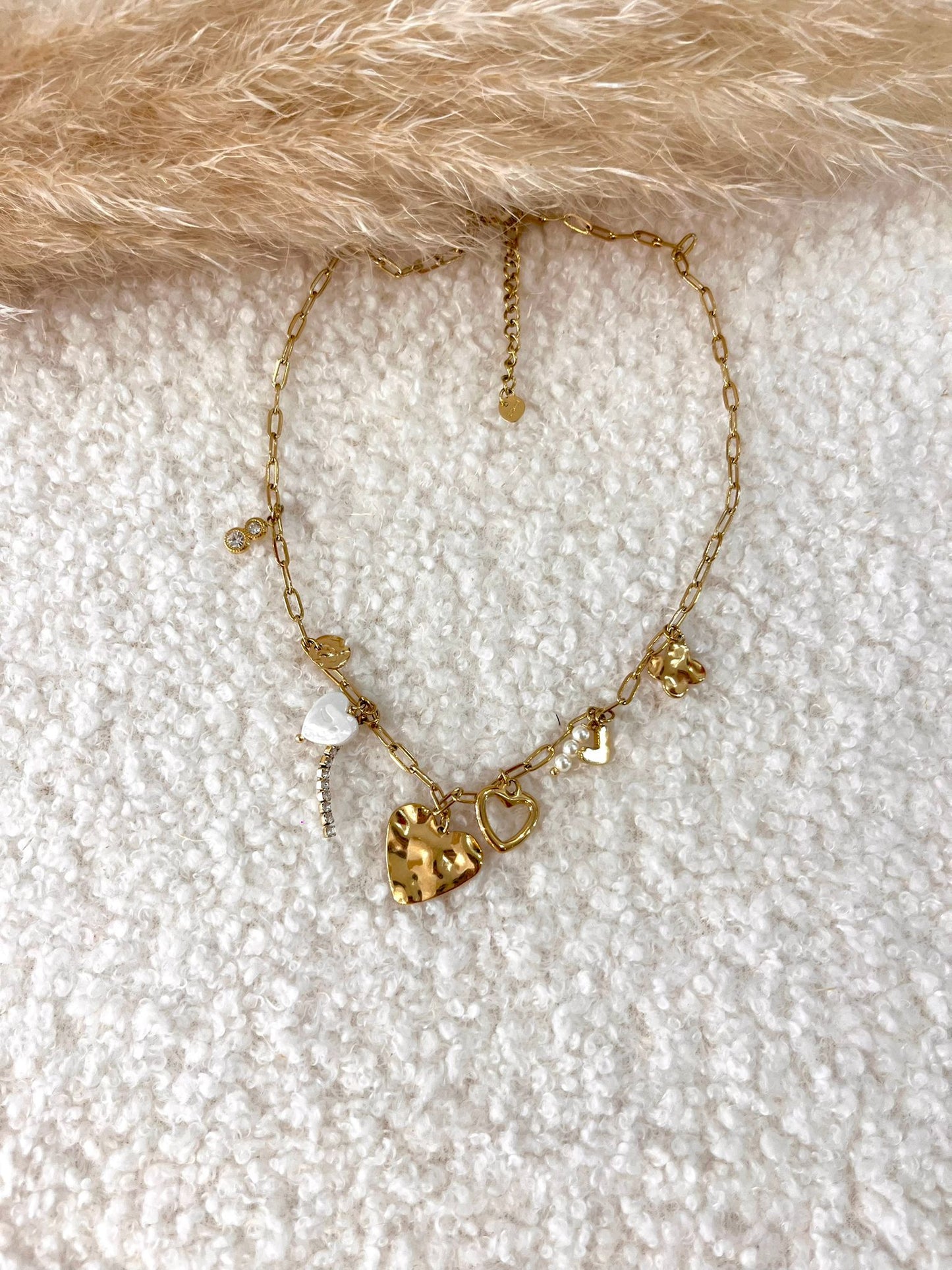 Collier à breloques Ninon en acier inoxydable