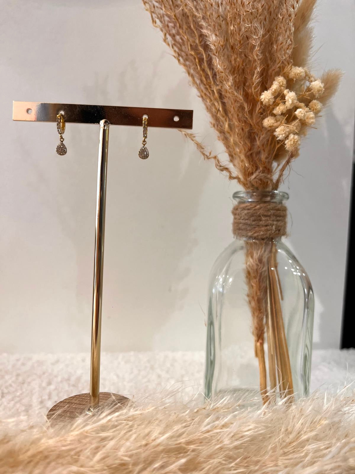 Boucles d’oreilles à breloques Louisa en acier inoxydable