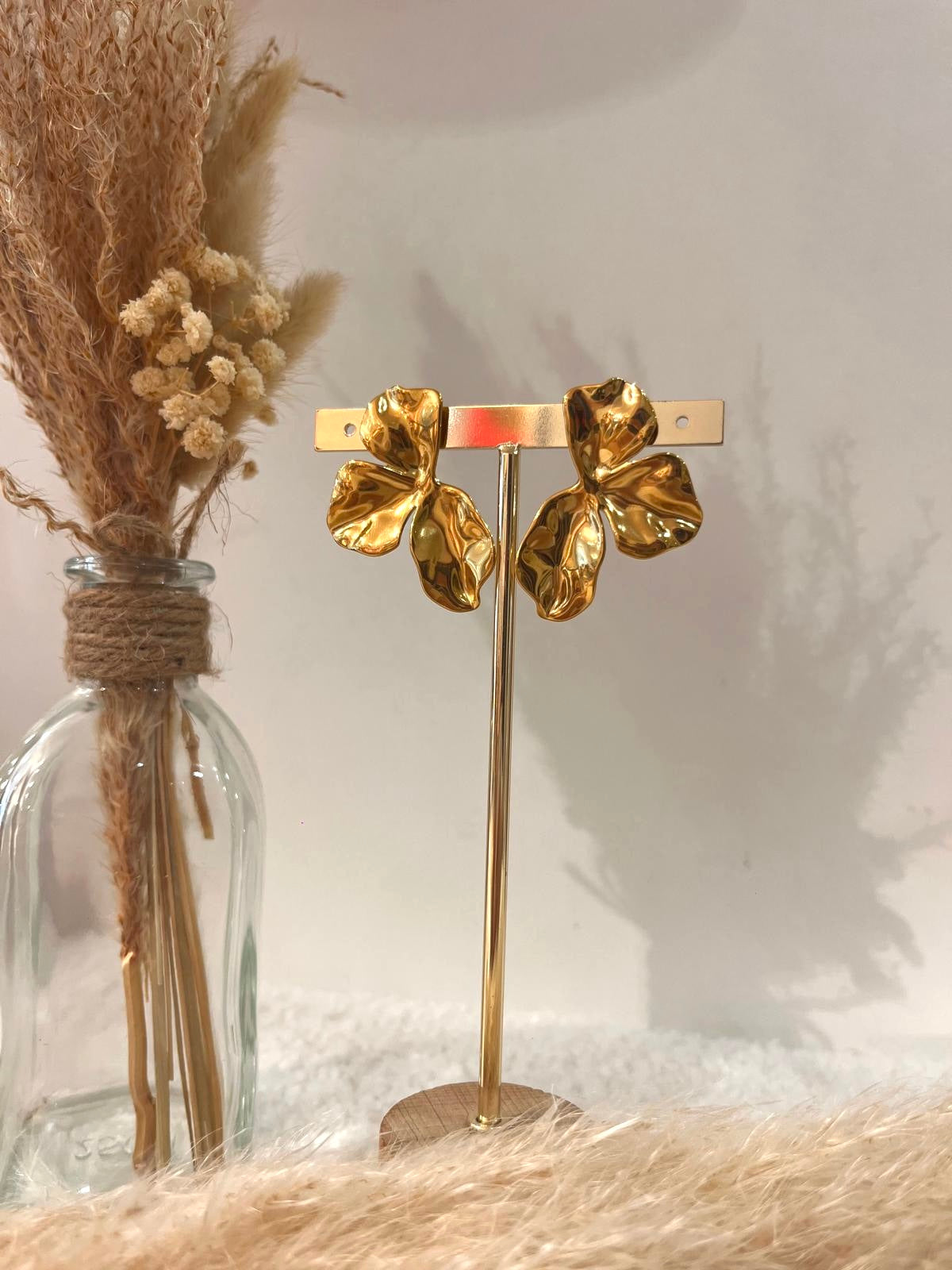 Boucles d’oreilles Corine en acier inoxydable