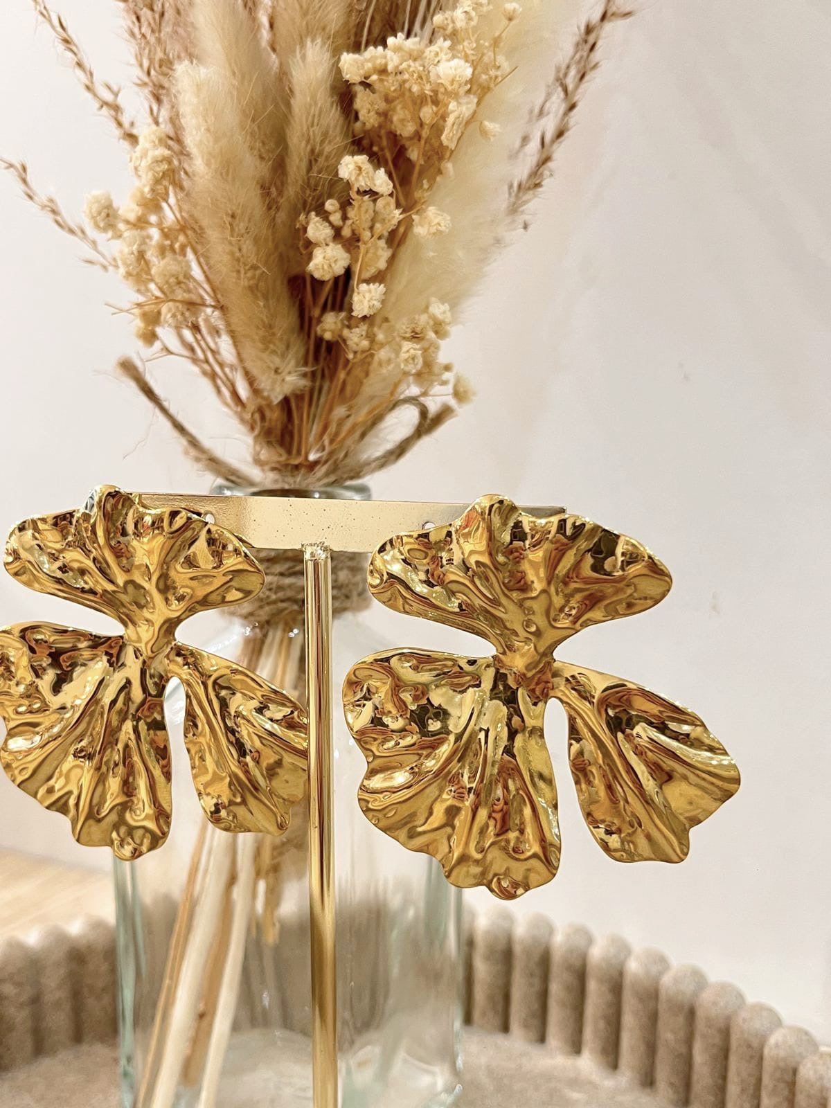 Boucles d'oreilles Saphira en acier inoxydable