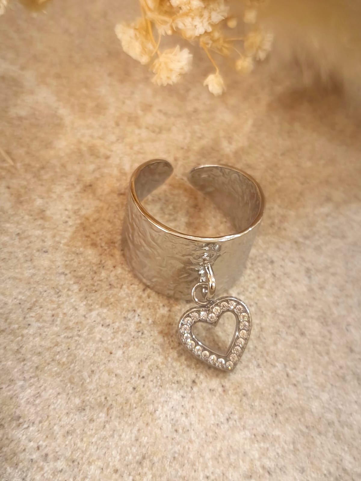 Bague Coralie en acier inoxydable