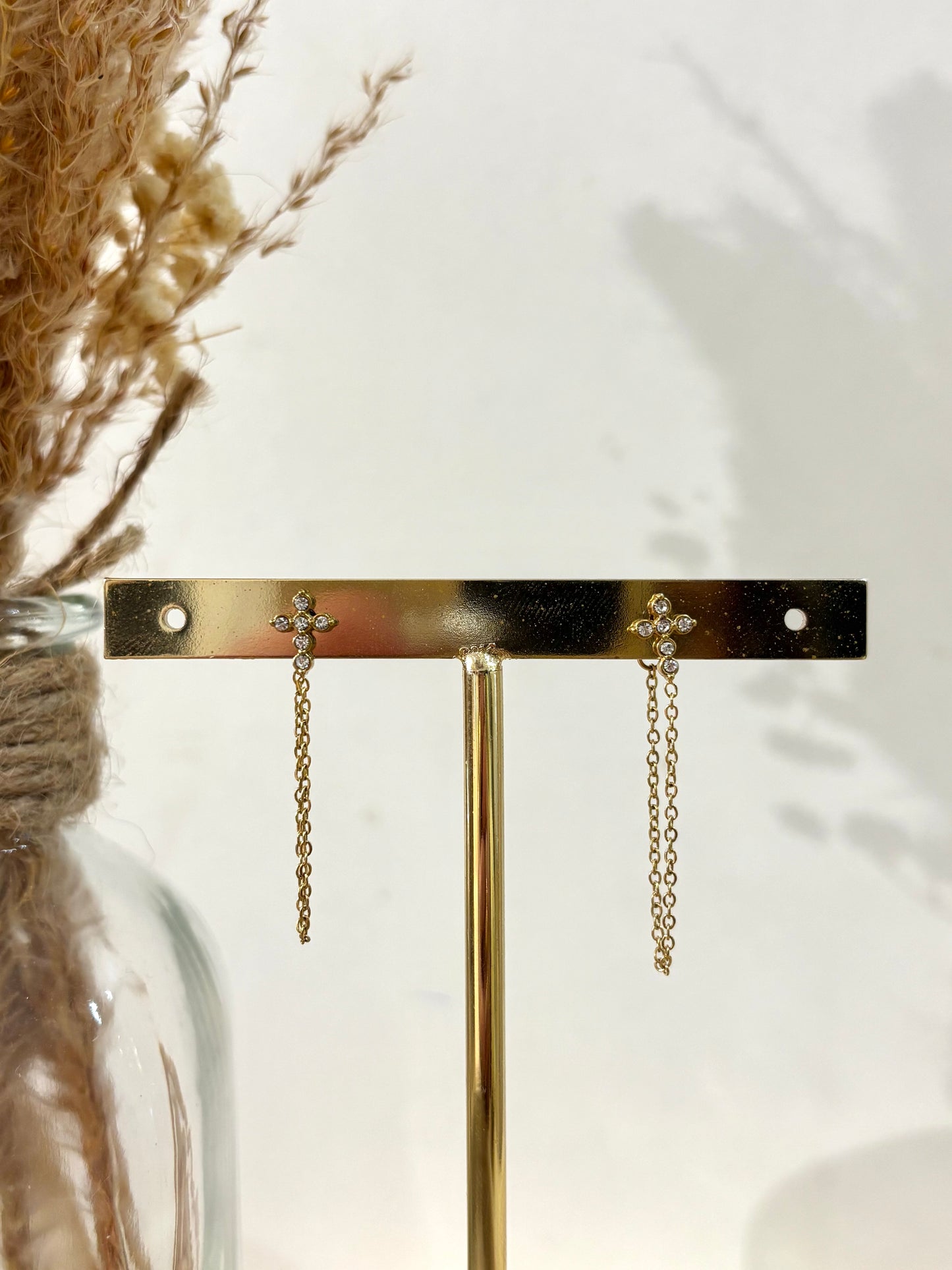 Boucles d’oreilles Isabelle en acier inoxydable