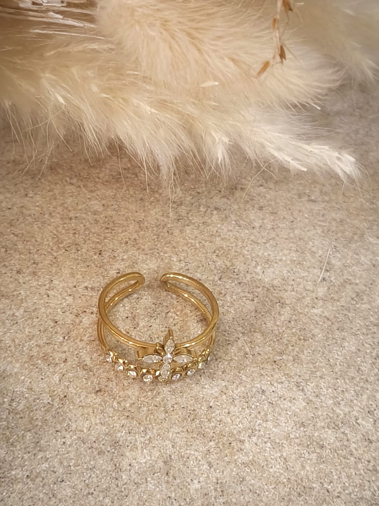 Bague Vanessa en acier inoxydable