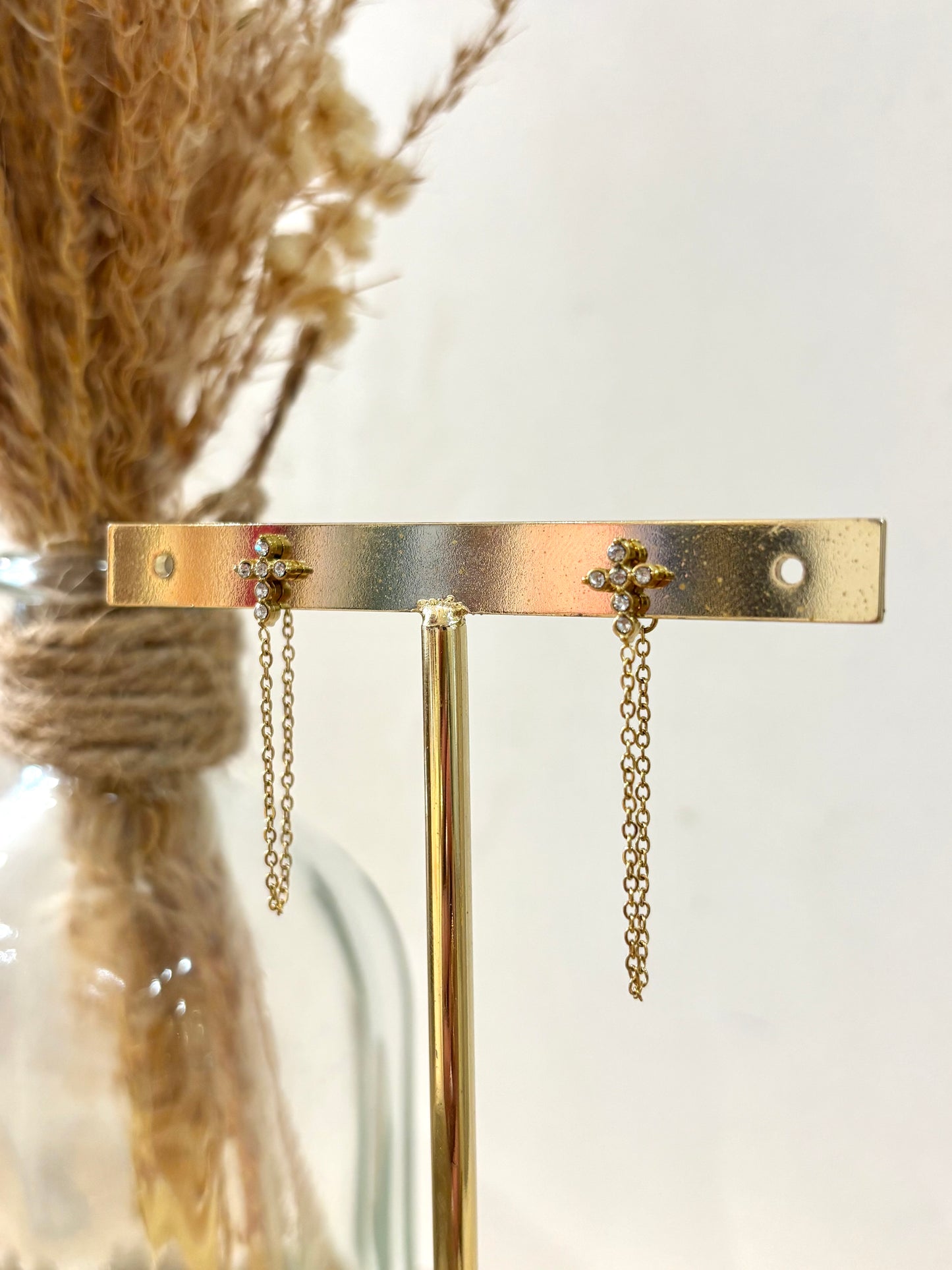 Boucles d’oreilles Isabelle en acier inoxydable