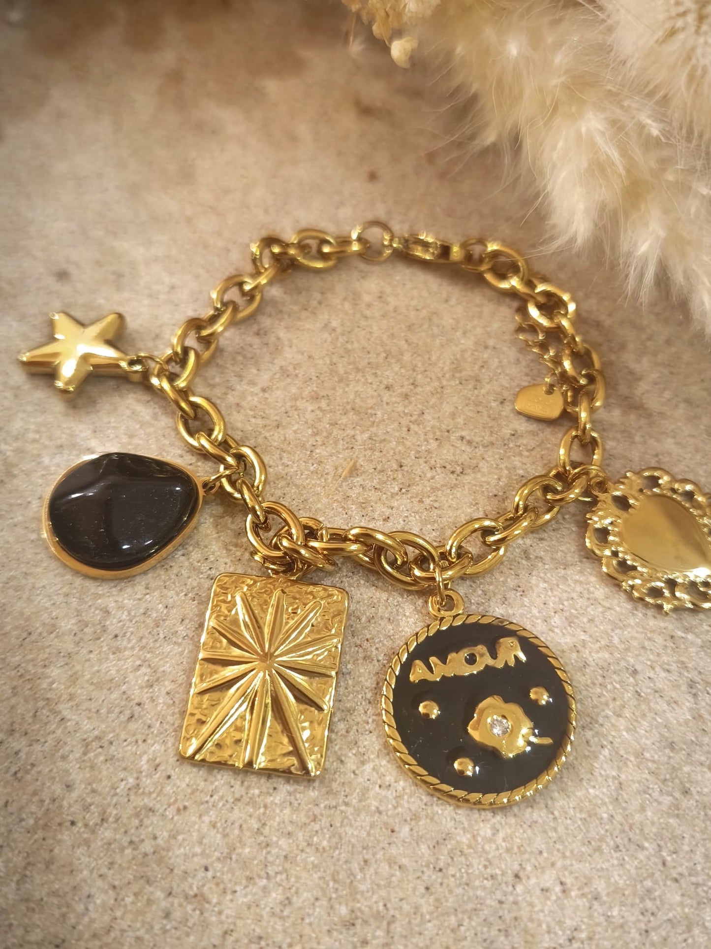 Bracelets à breloques Mateo en acier inoxydable