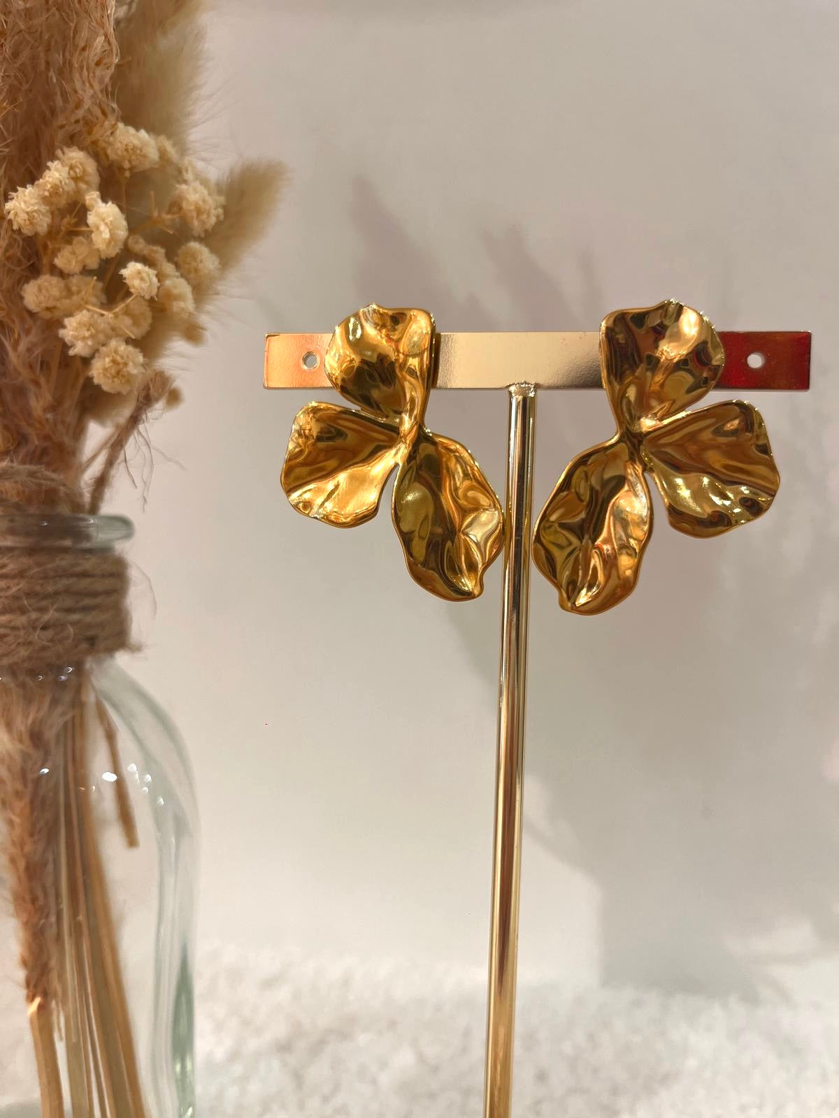 Boucles d’oreilles Corine en acier inoxydable