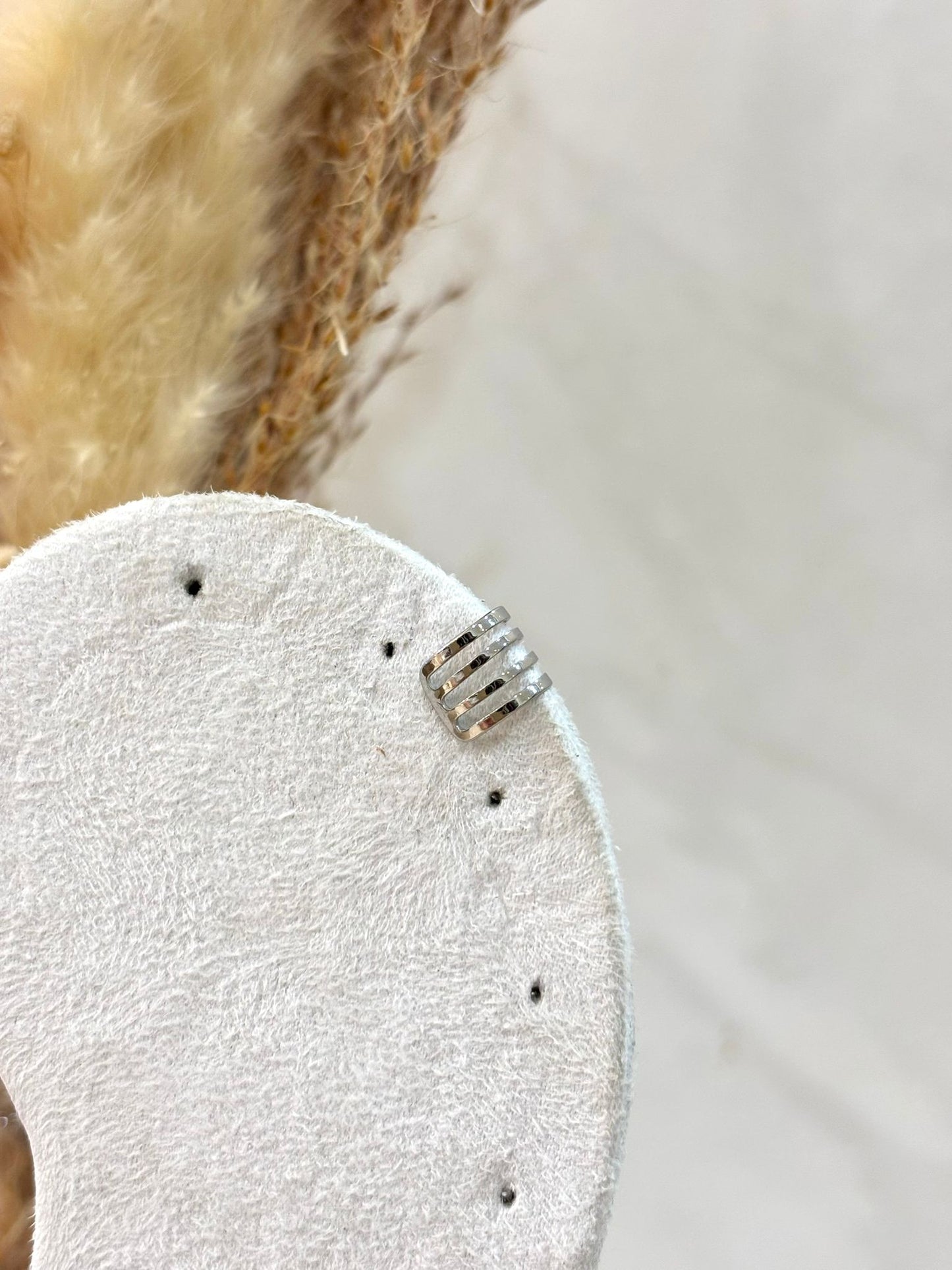 Bijou d'oreille Aelina en acier inoxydable