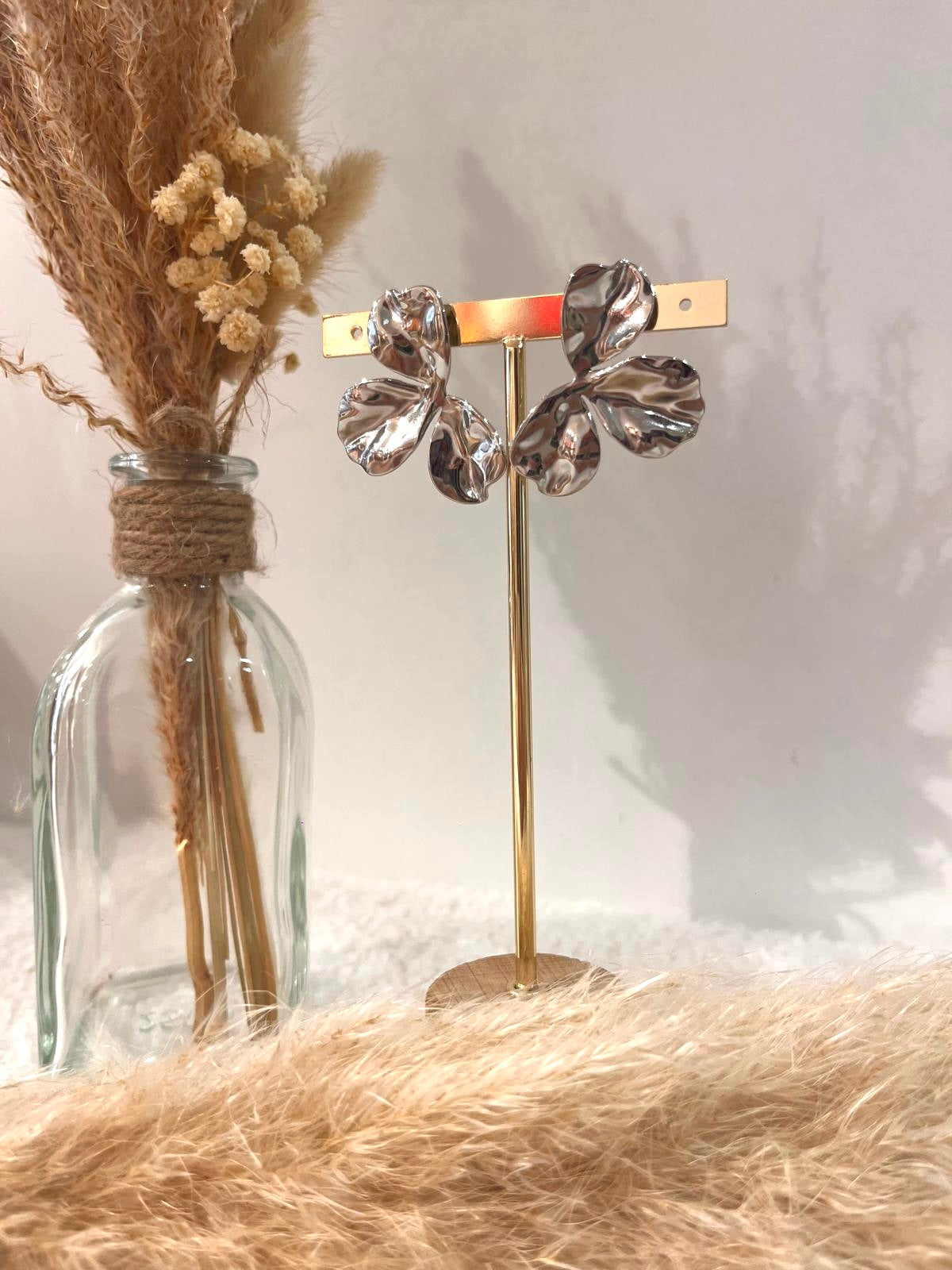 Boucles d’oreilles Corine en acier inoxydable