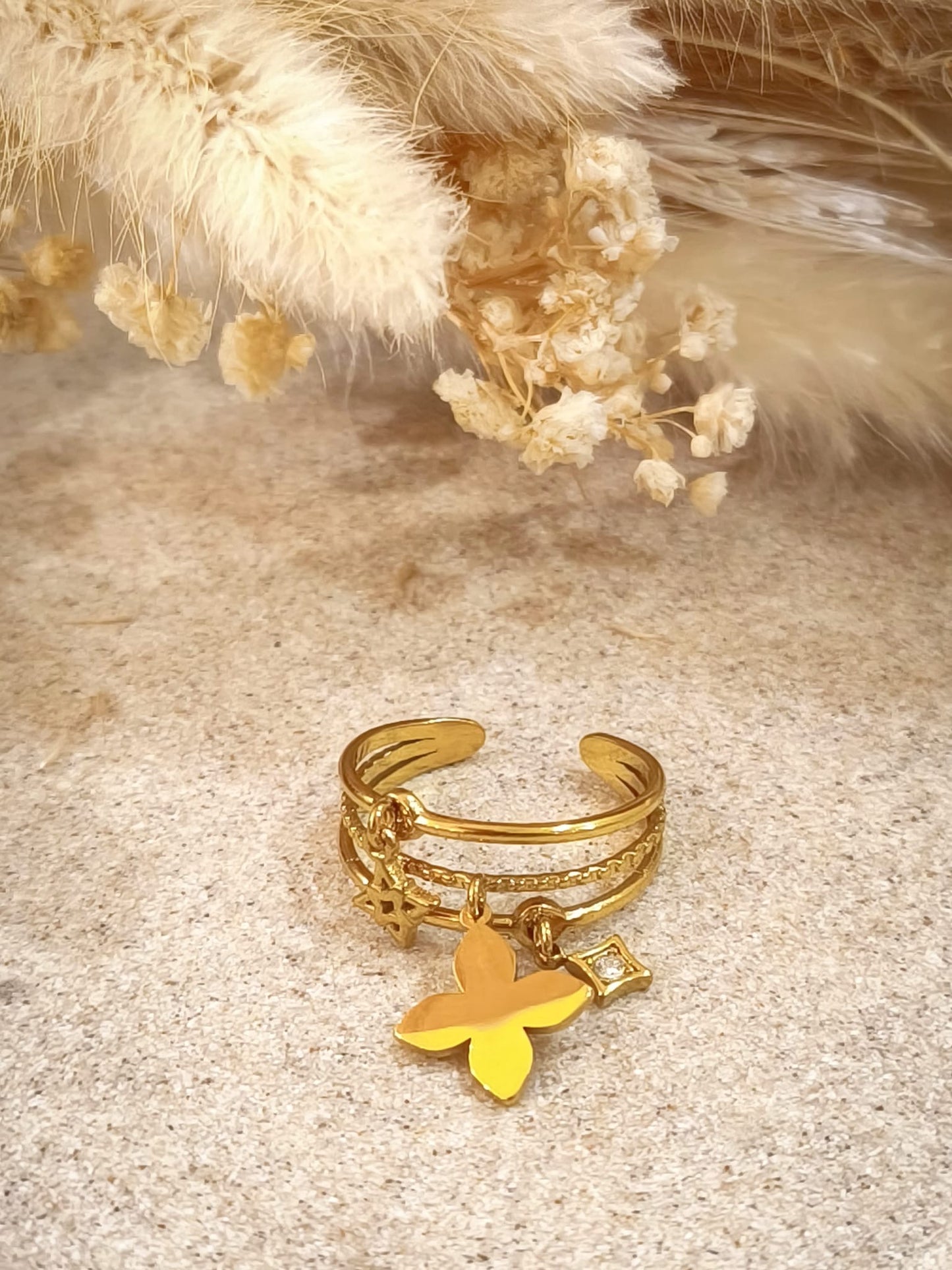 Bague Sarah en acier inoxydable