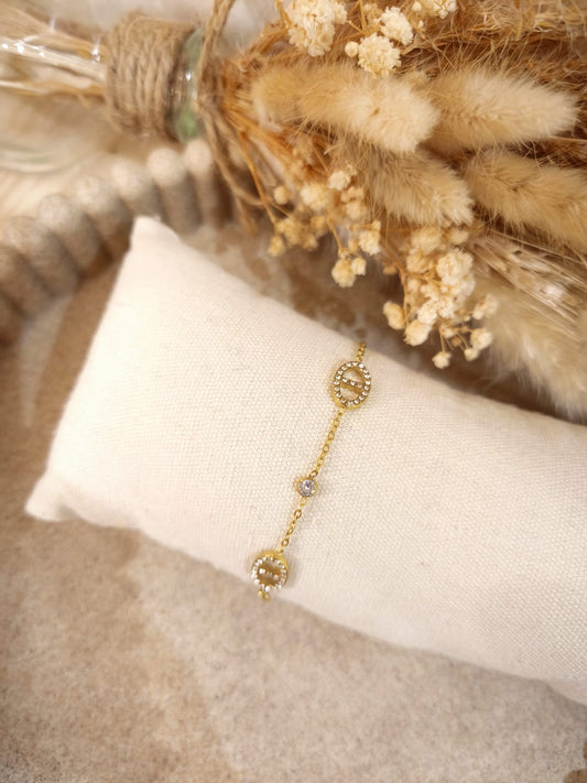 Bracelet Lydie en acier inoxydable