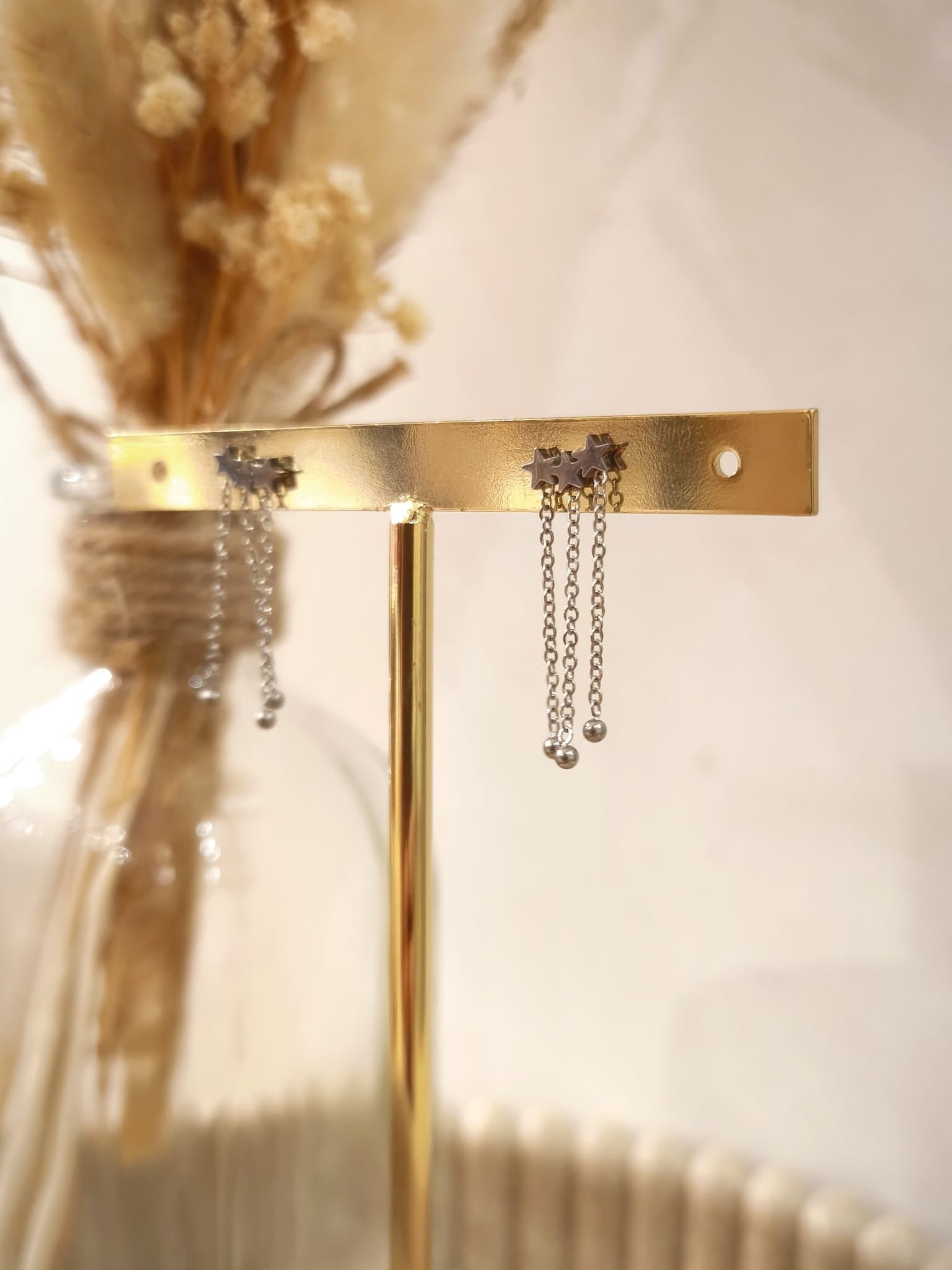 Boucles d'oreilles Sila en acier inoxydable