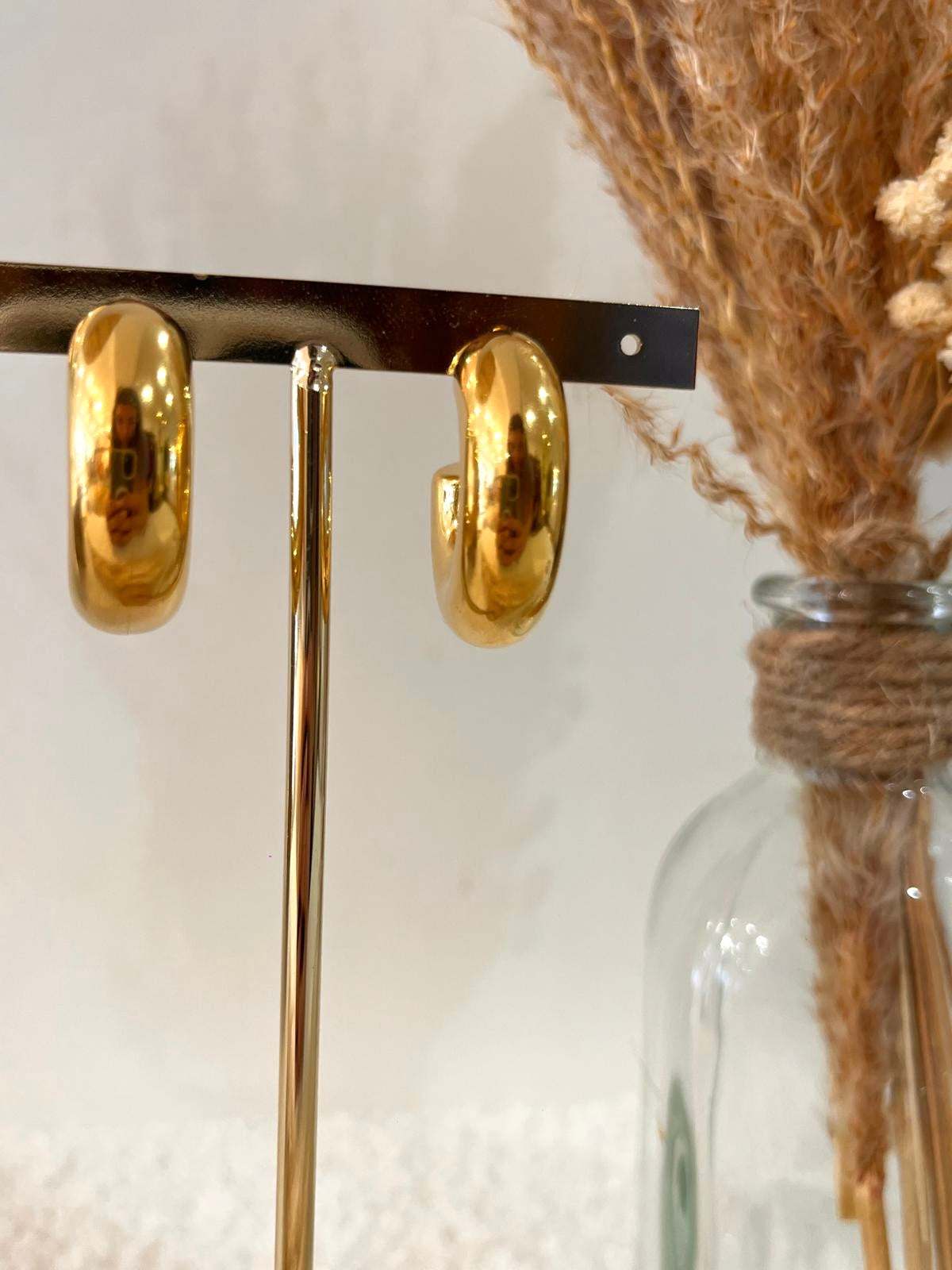 Boucles d’oreilles Hortense en acier inoxydable