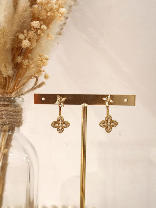 Boucles d'oreilles Nyra en acier inoxydable